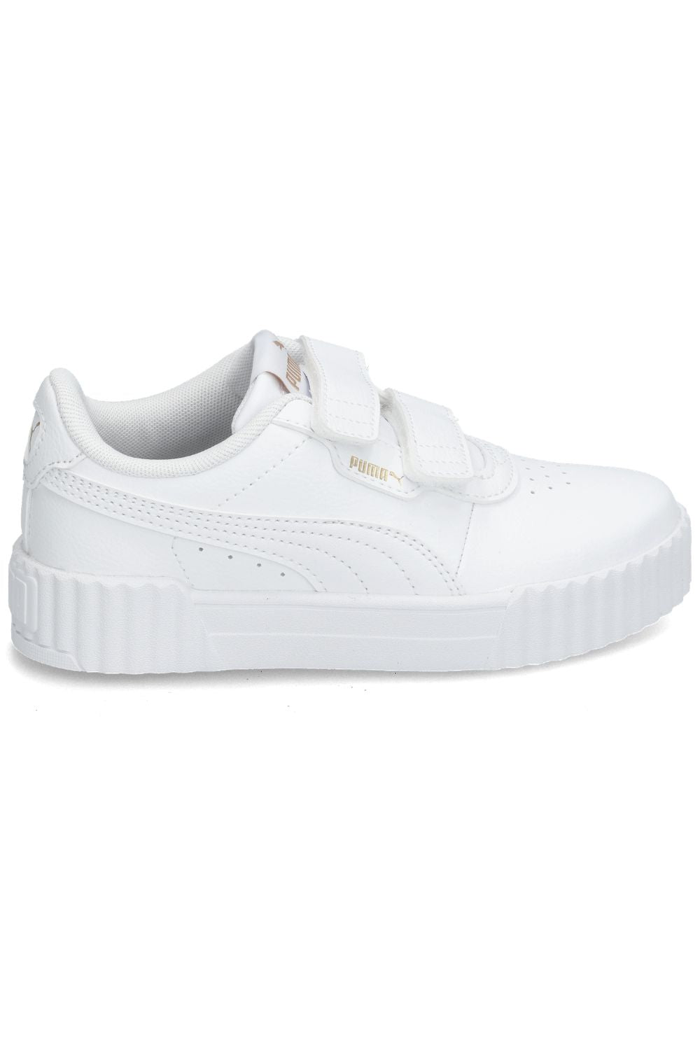 PUMA סניקרס עם לוגו זהב