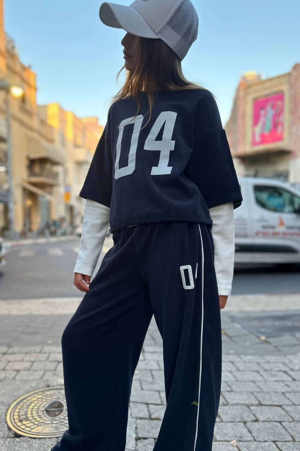 מכנס סריג משולב NOMRO