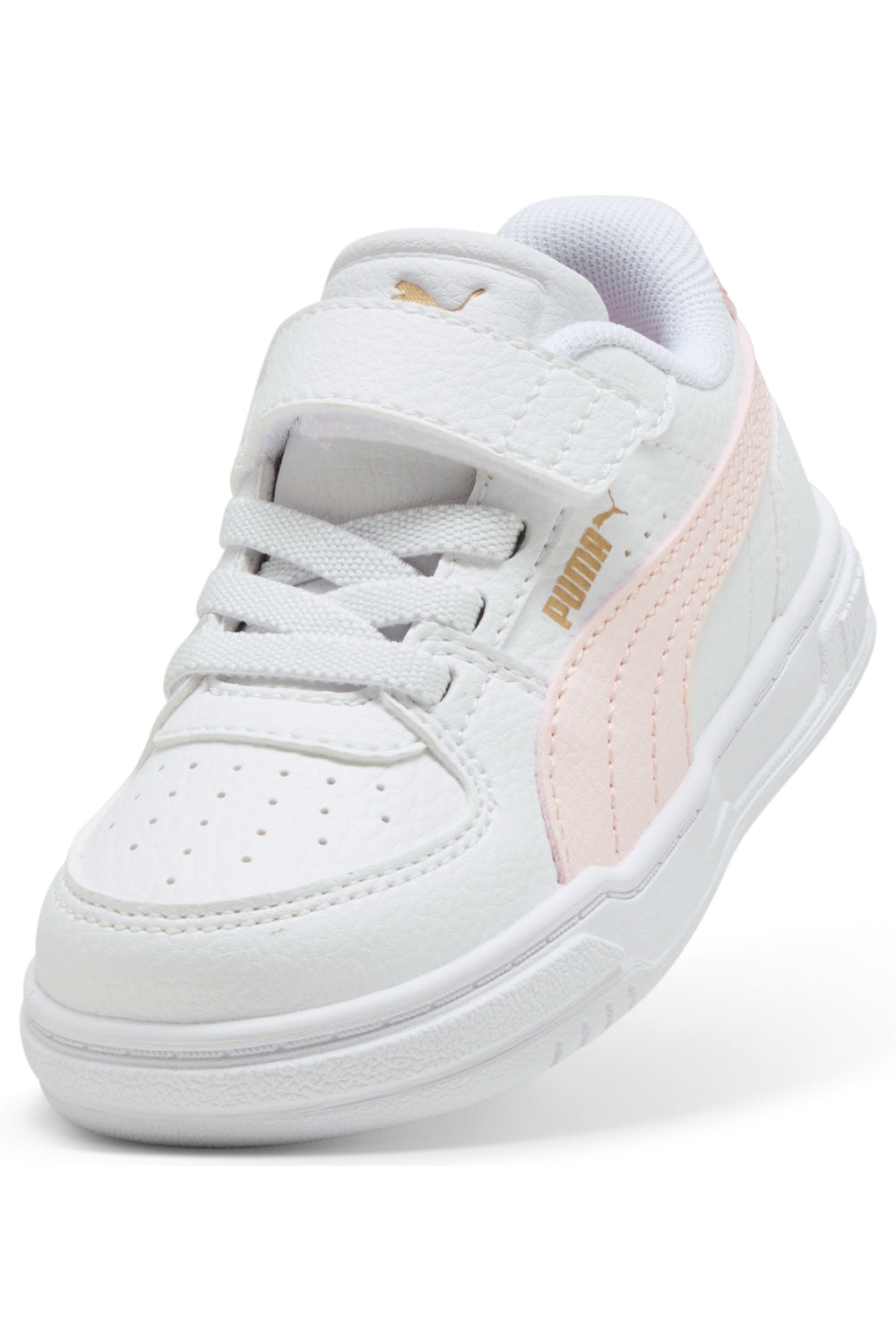 נעלי PUMA לבנות לבן ורוד עם נגיעות זהב – תמונה 1