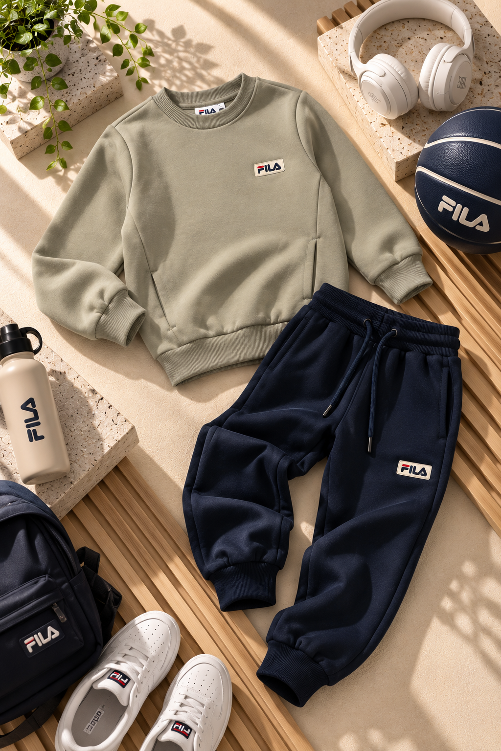 סט פוטר ניקי FILA בנים אבן 2-8