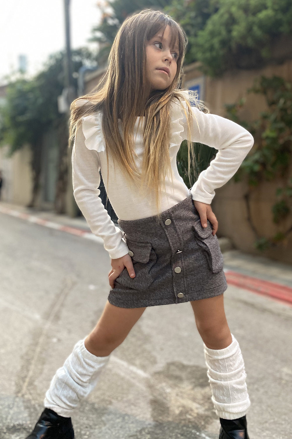 חליפת חצאית בגד גוף