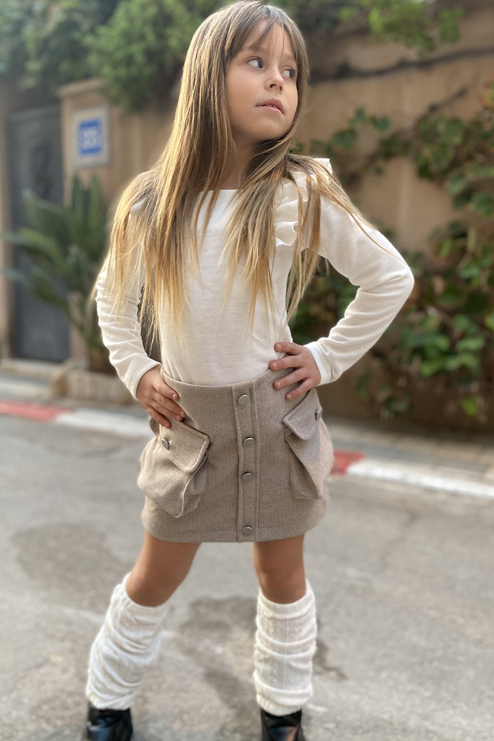 חליפת חצאית בגד גוף