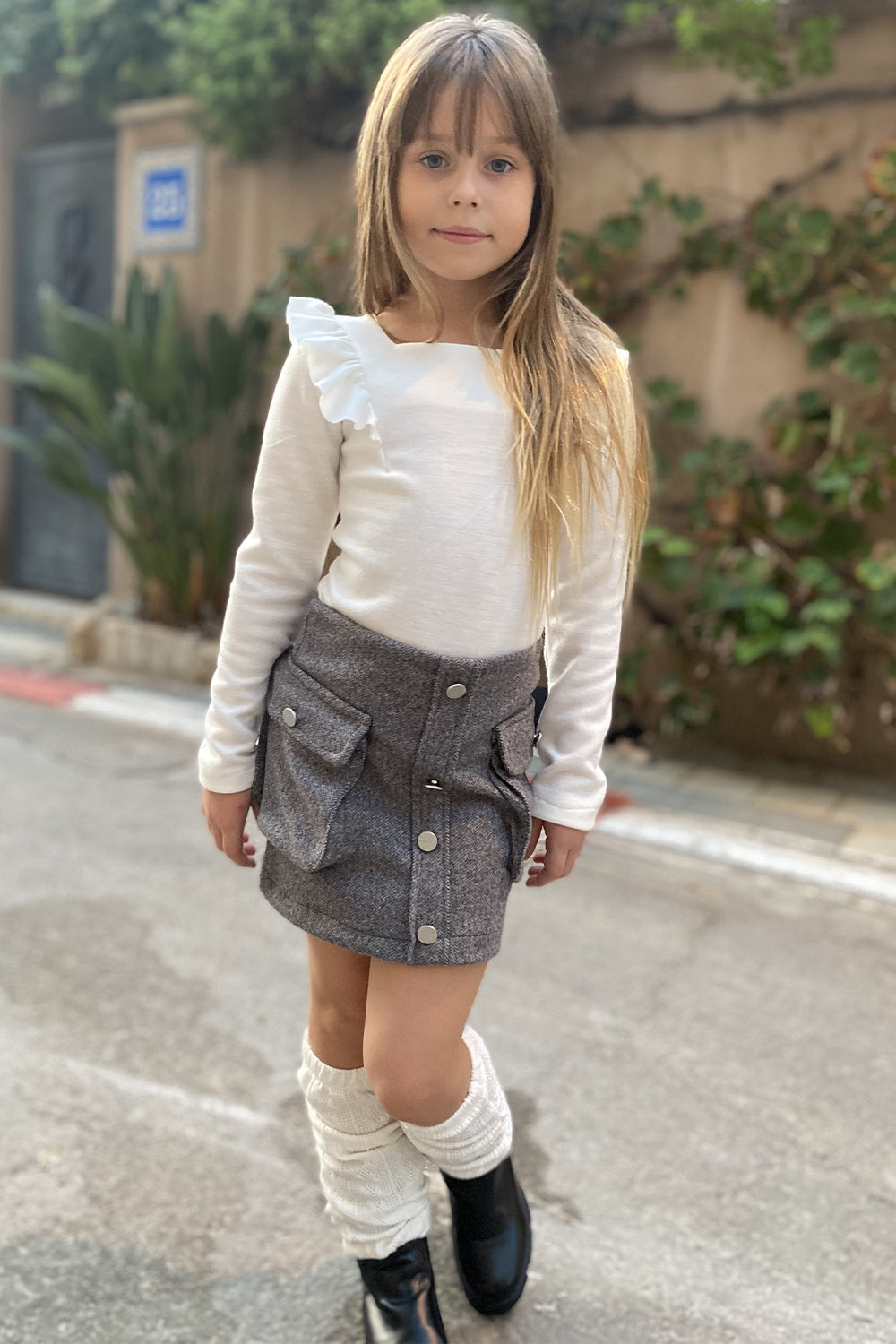 חליפת חצאית בגד גוף