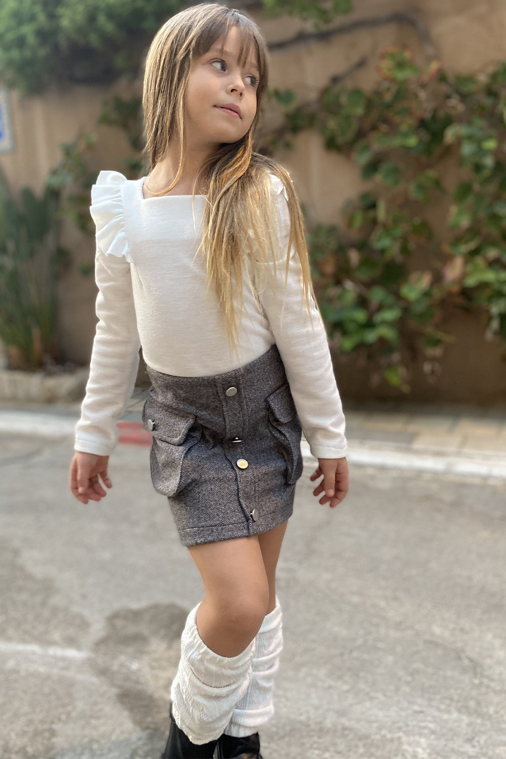 חליפת חצאית בגד גוף