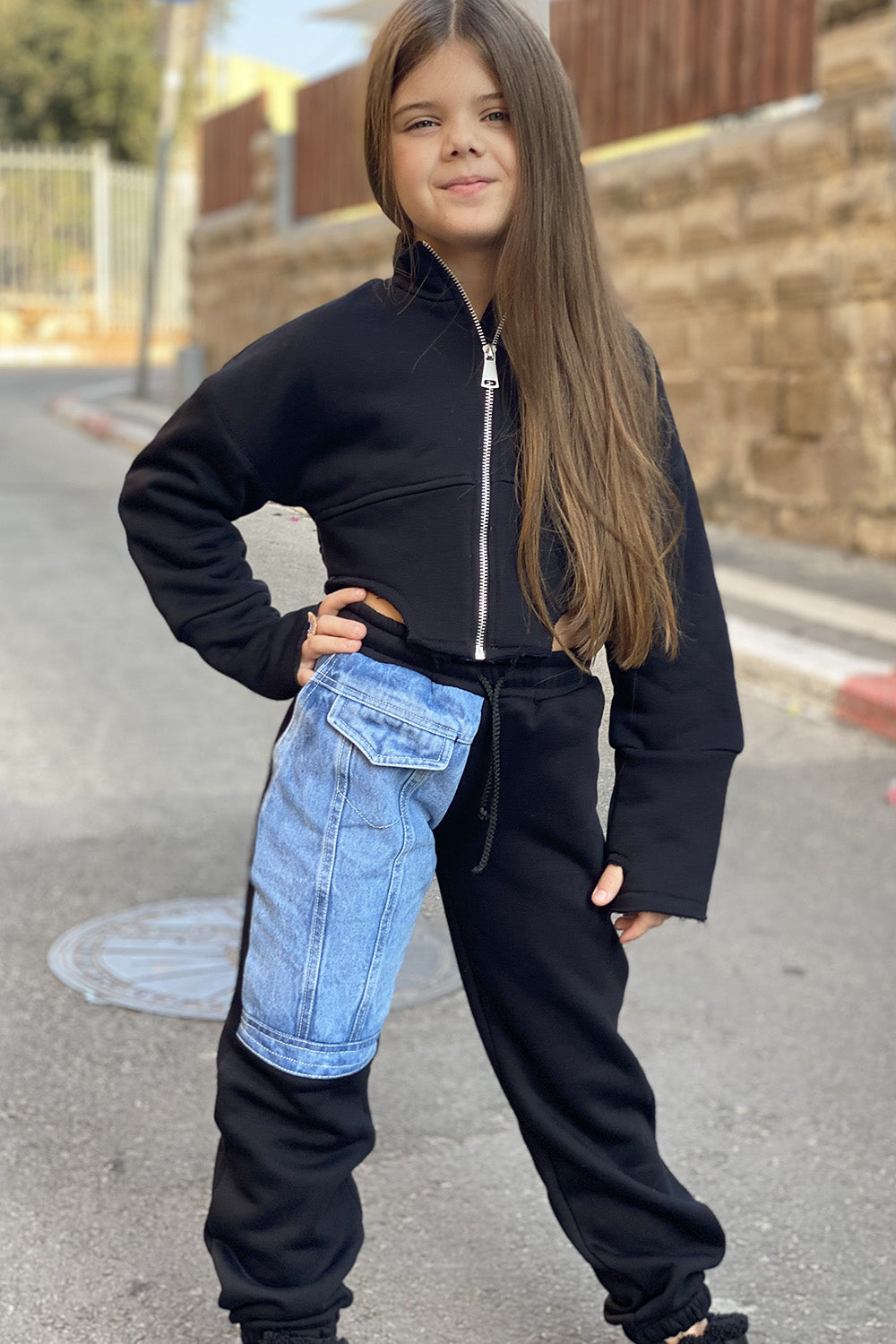מכנסי פוטר שילוב גינס