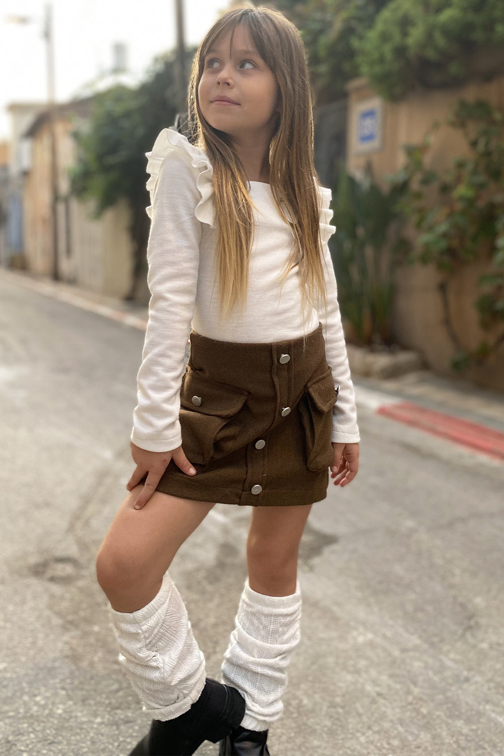 חליפת חצאית בגד גוף