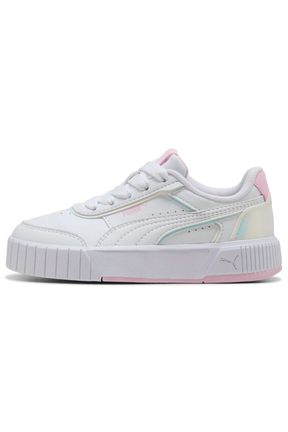 נעלי PUMA לבנות לבן ורוד עם נגיעות פנינה – תמונה 3