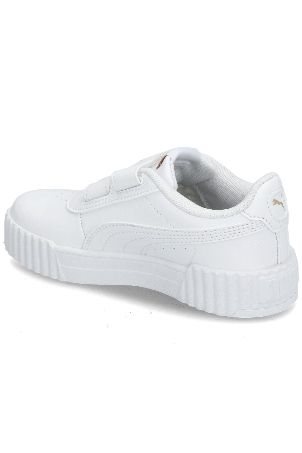 PUMA סניקרס עם לוגו זהב