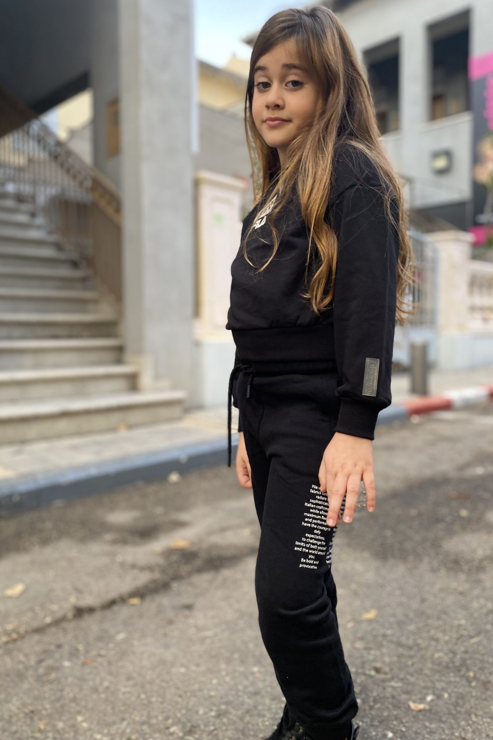 סט פוטר עם הדפס לבנות