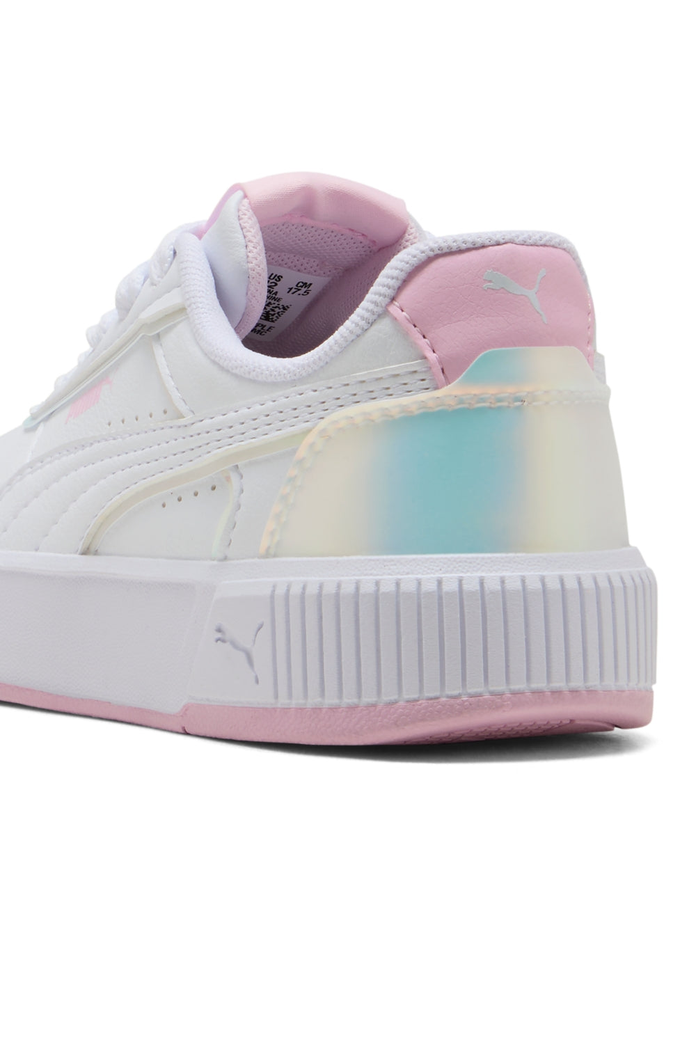 נעלי PUMA לבנות לבן ורוד עם נגיעות פנינה – תמונה 2
