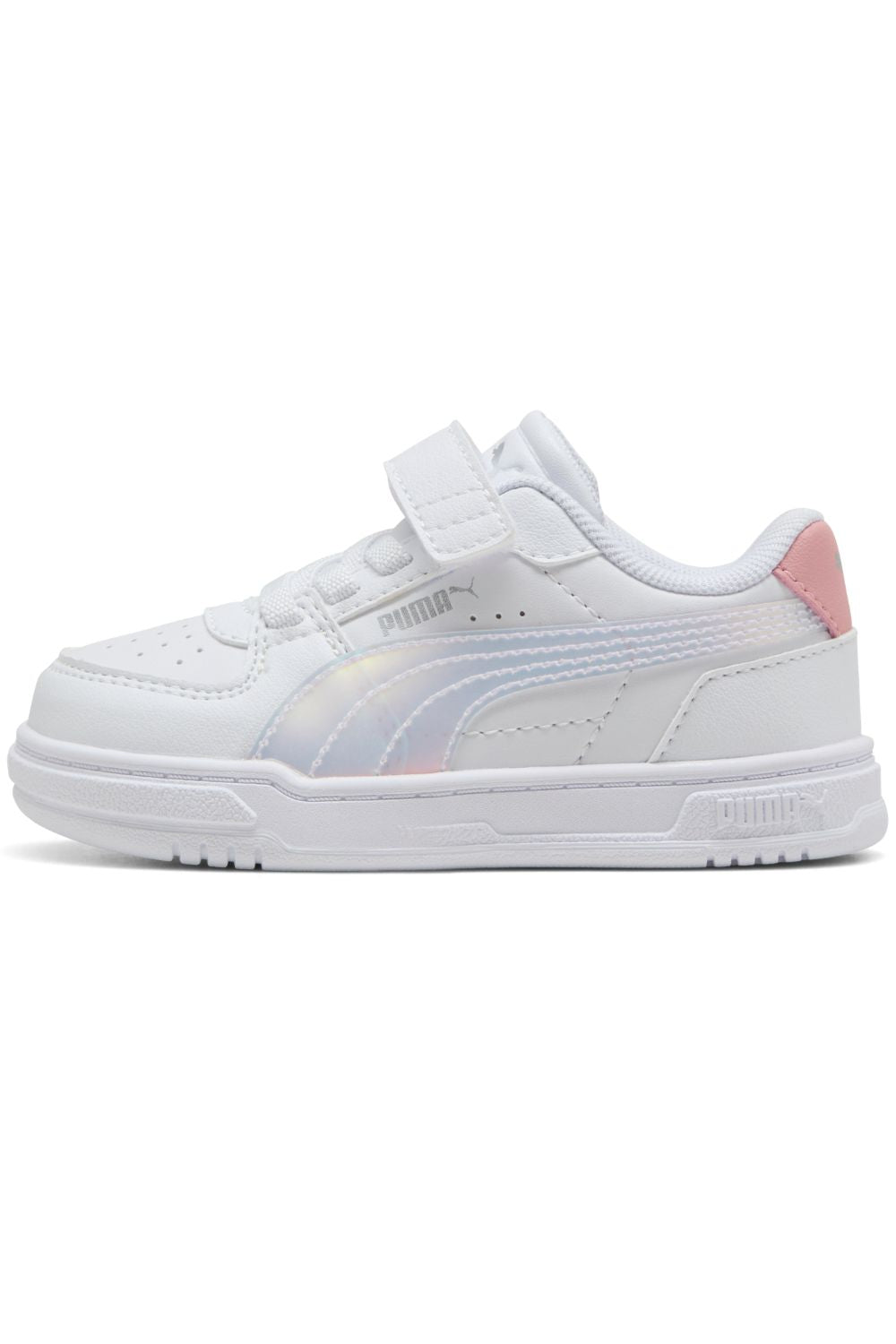 נעלי PUMA לבנות לבן עם גב ורוד מידות 20-28 – תמונה 3