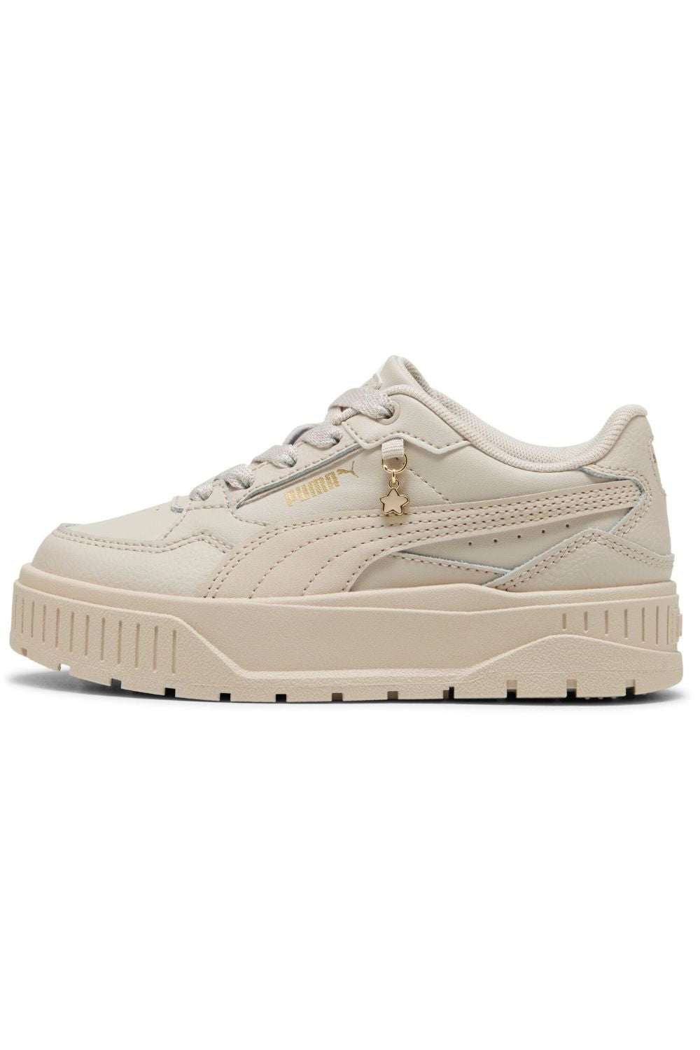 נעלי PUMA פלטפורמה לבנות בגוון אבן – תמונה 5