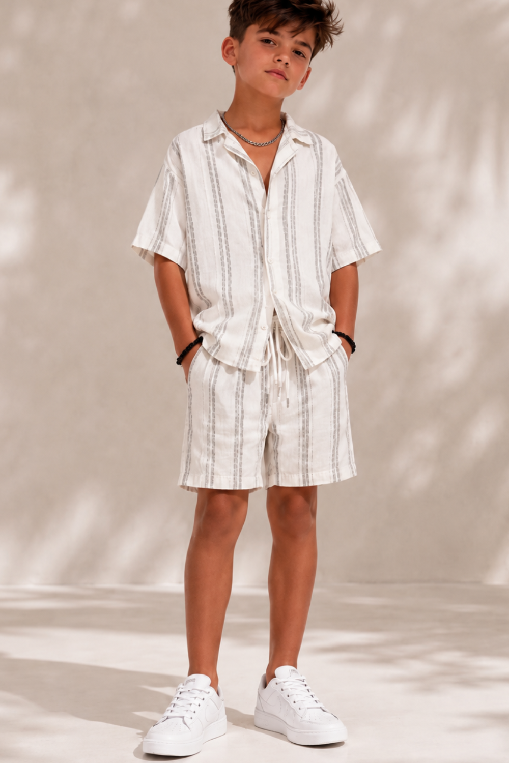 "שורט פסים פשתן "ניל