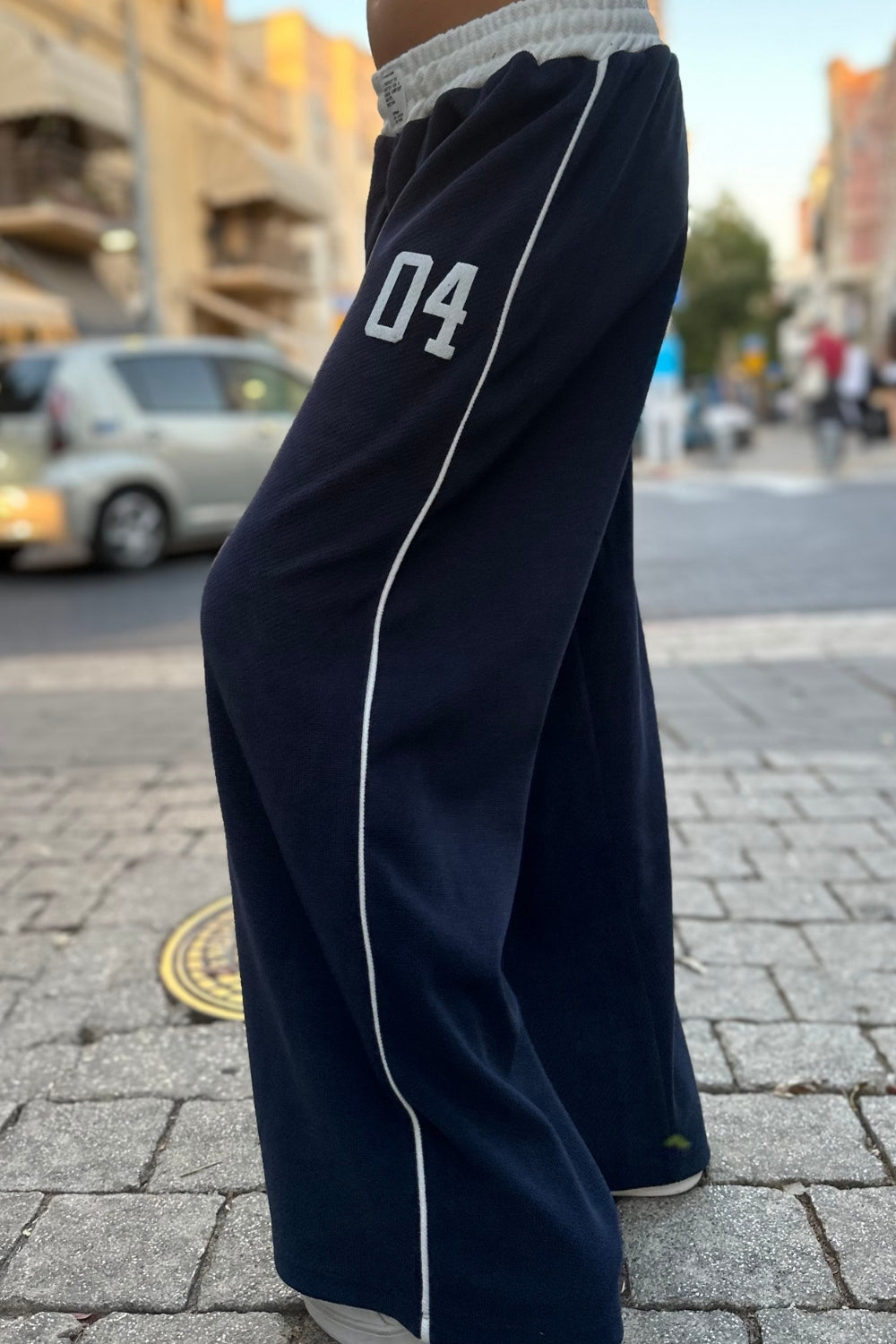 מכנס סריג משולב NOMRO