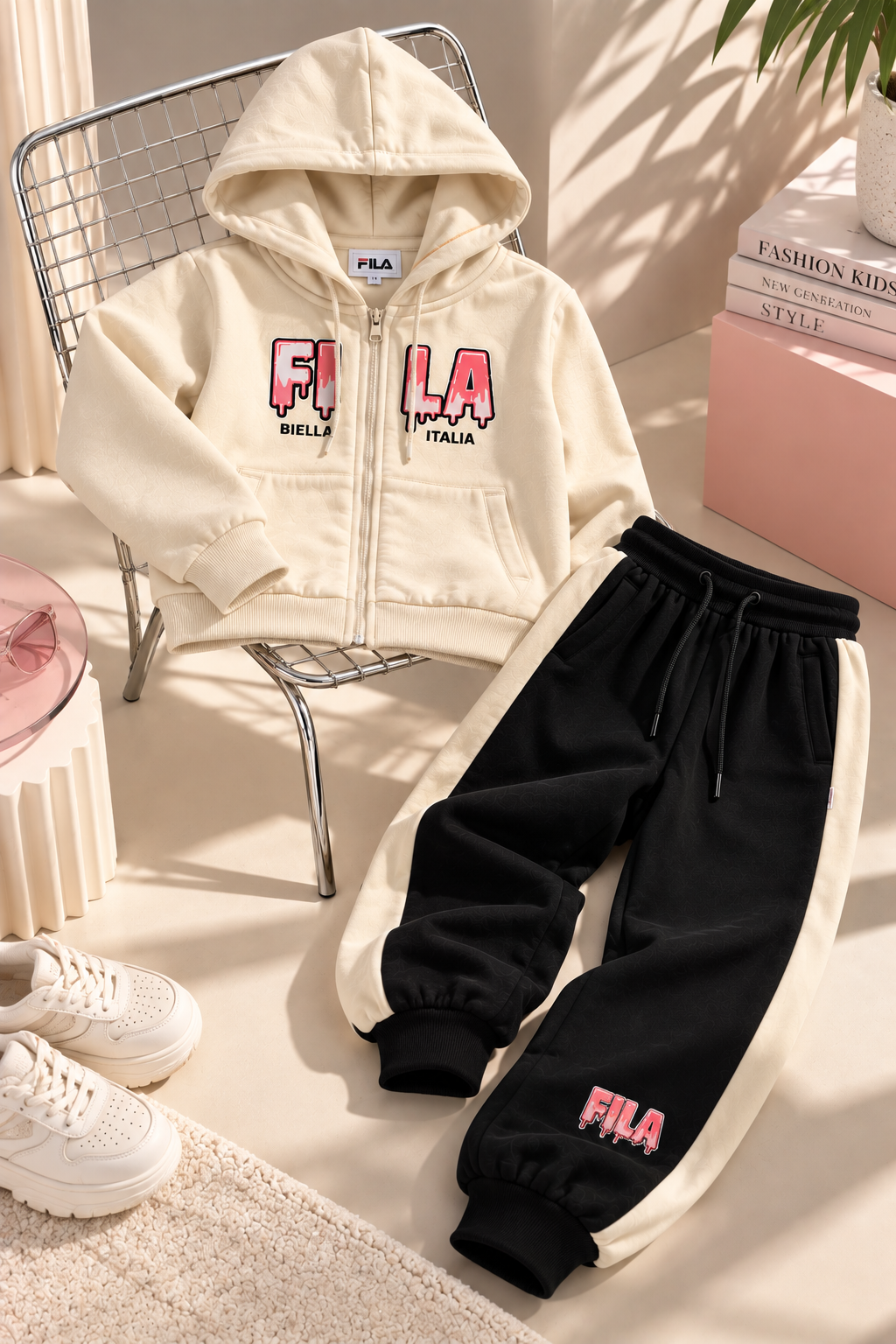 סט פוטר קפוצון רוכסן FILA 10-18