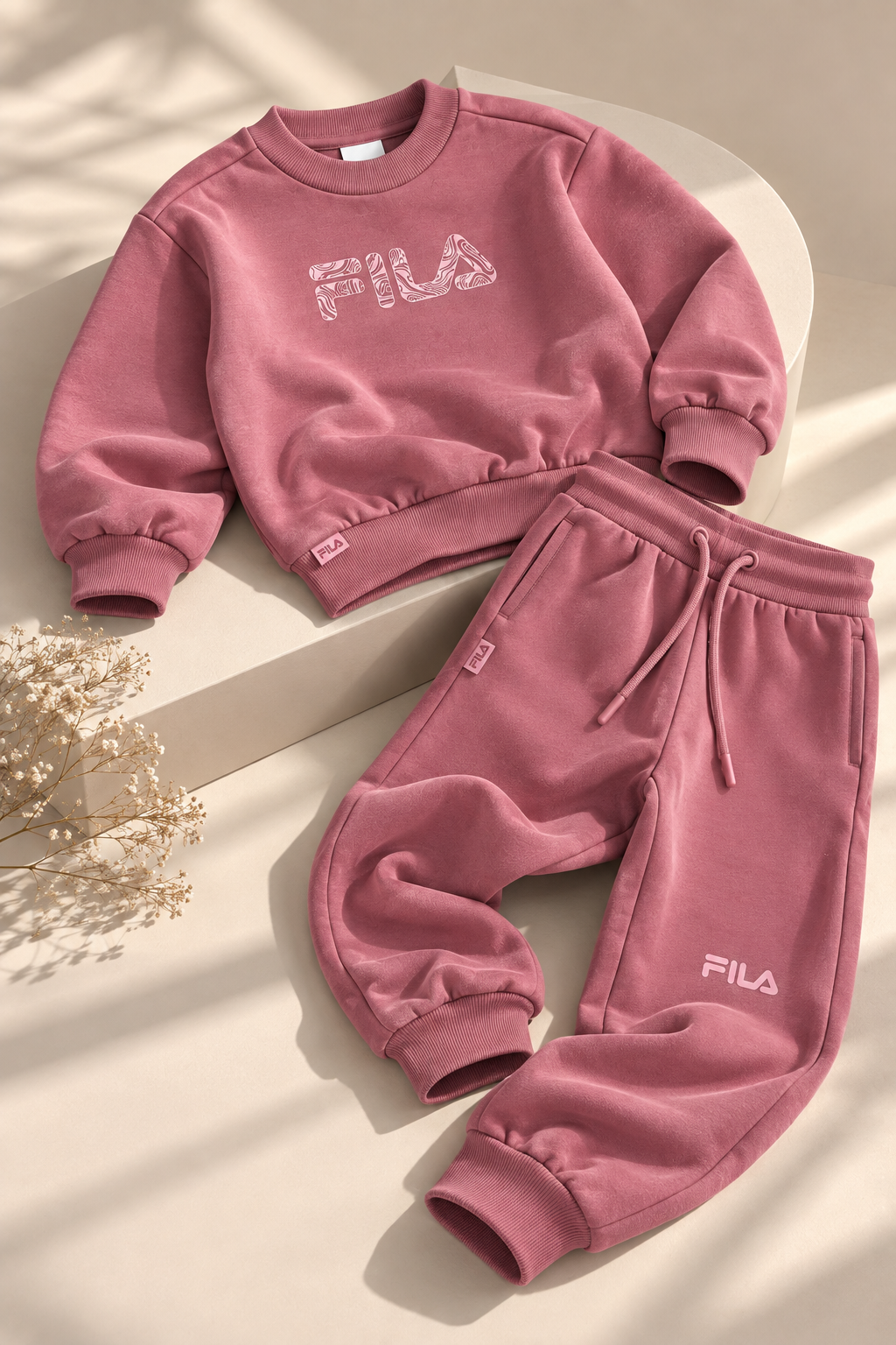 חליפת פוטר FILA לבנות סווטשירט מידות 2-10 – תמונה 4