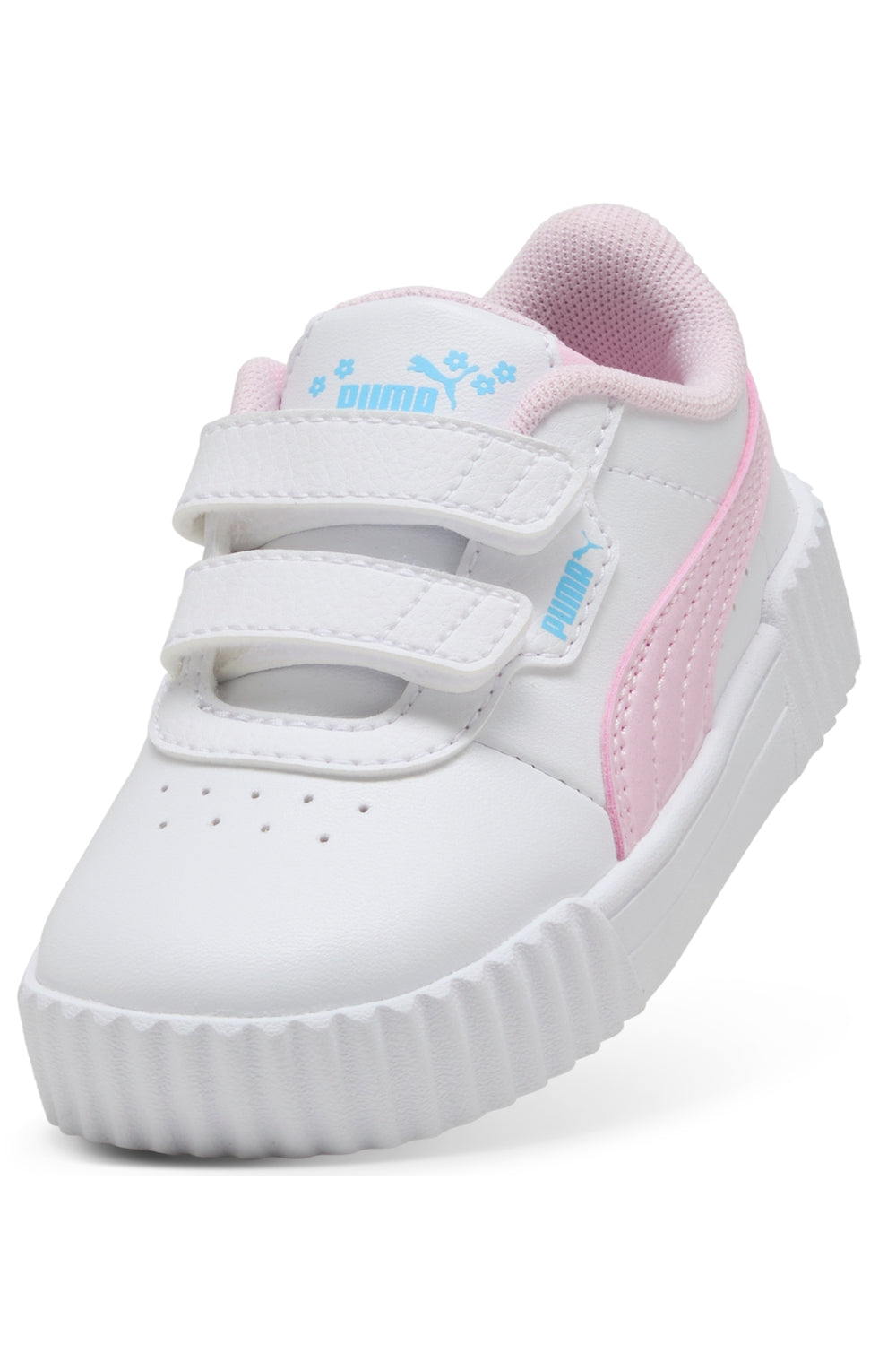 נעלי PUMA לבנות לבן ורוד עם סקוץ' כפול – תמונה 1