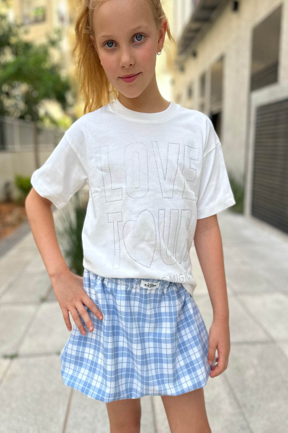 חצאית בלון משובץ DIZ