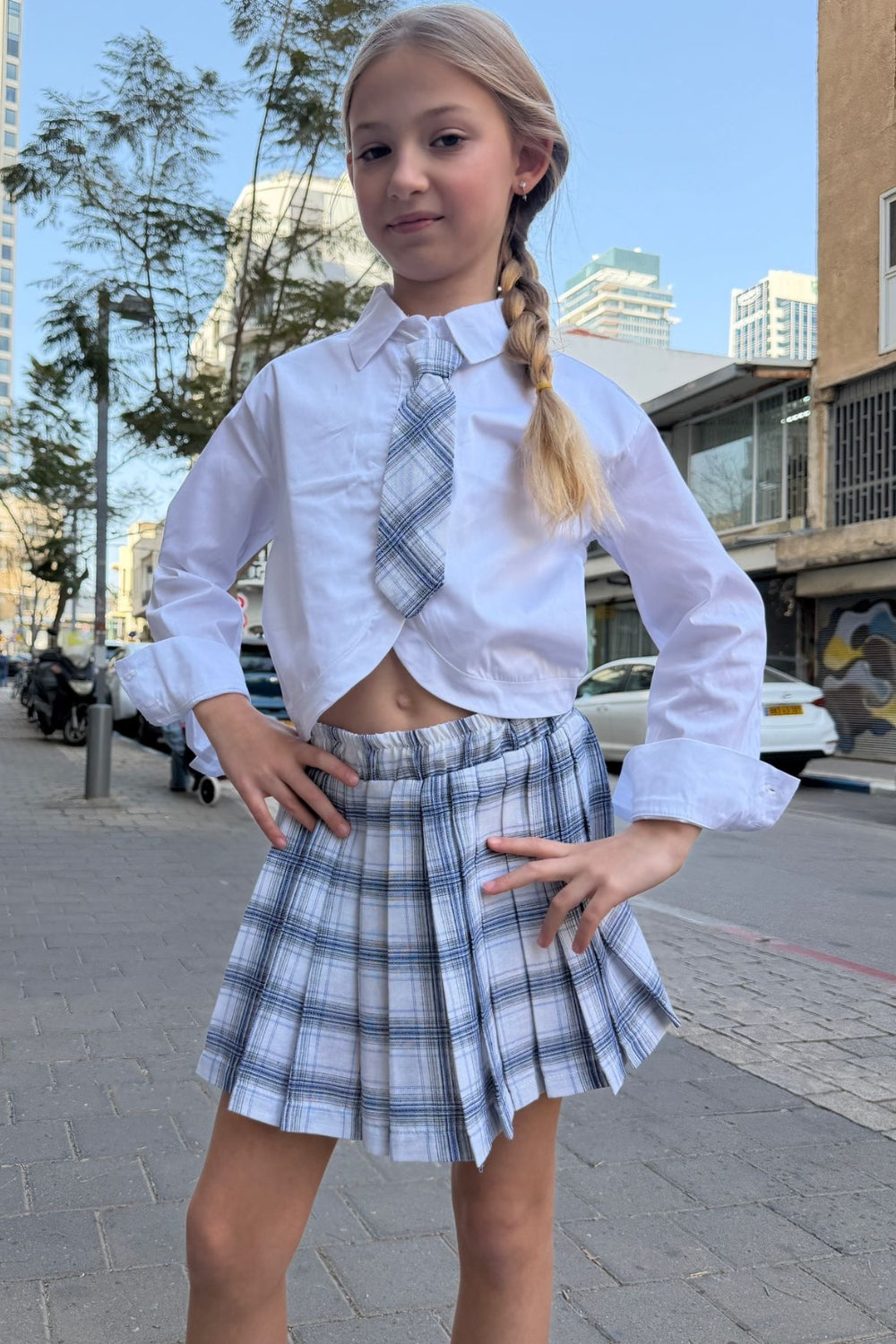 חצאית משובצת "בריטני"