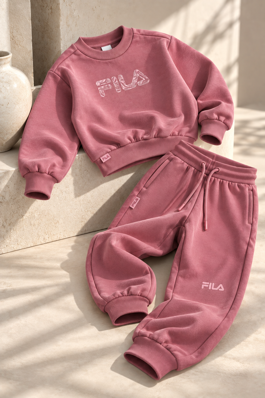 חליפת פוטר FILA לבנות סווטשירט מידות 2-10 – תמונה 5