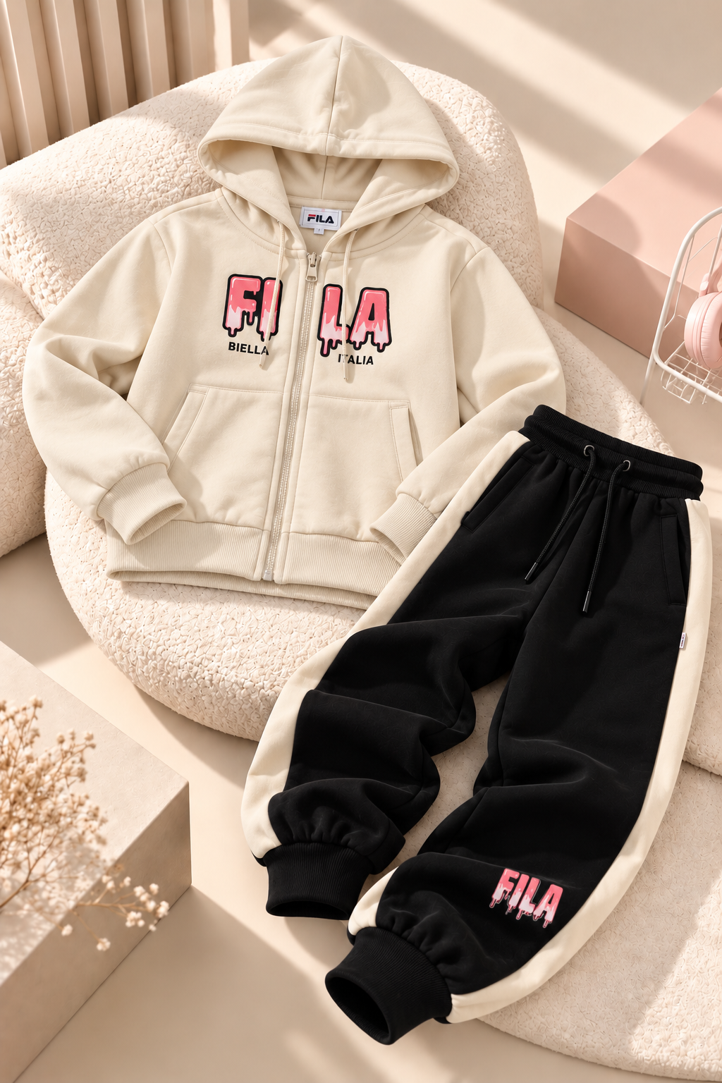 סט פוטר קפוצון רוכסן FILA 10-18