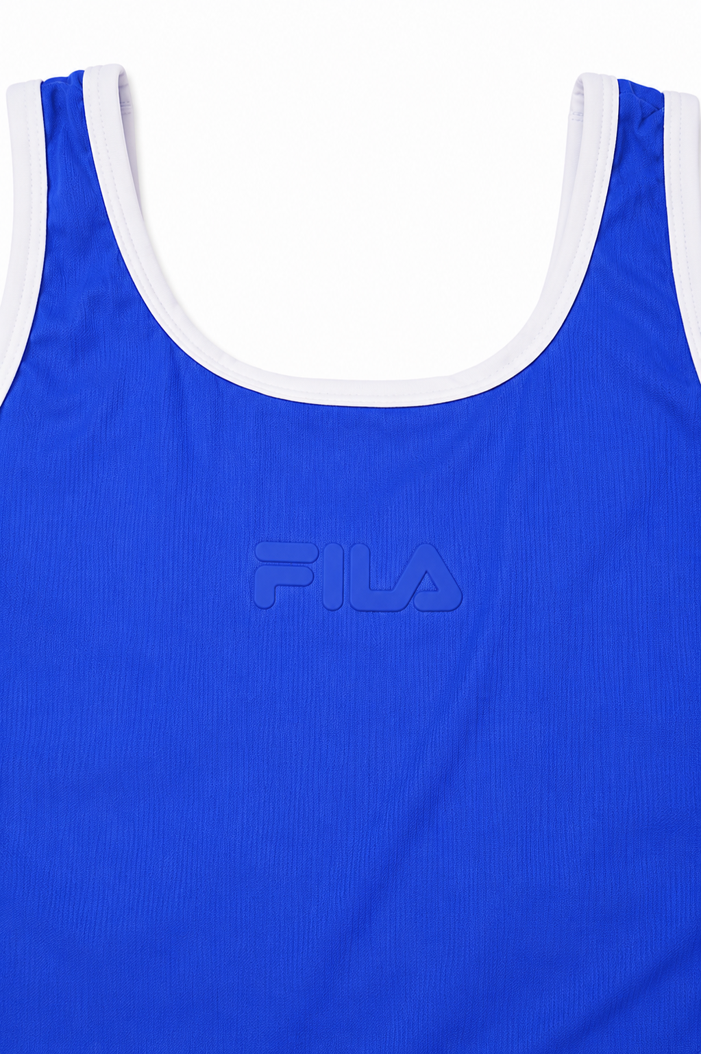בגד ים שלם FILA - כחול עם גימור לבן