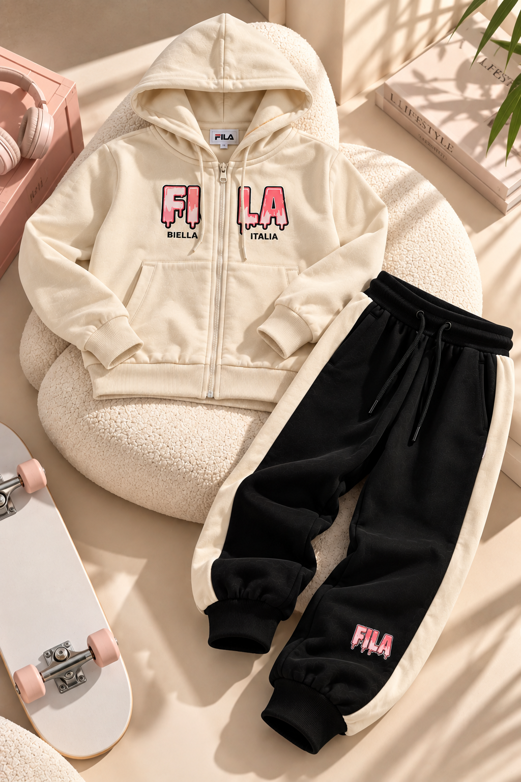 סט פוטר קפוצון רוכסן FILA 10-18