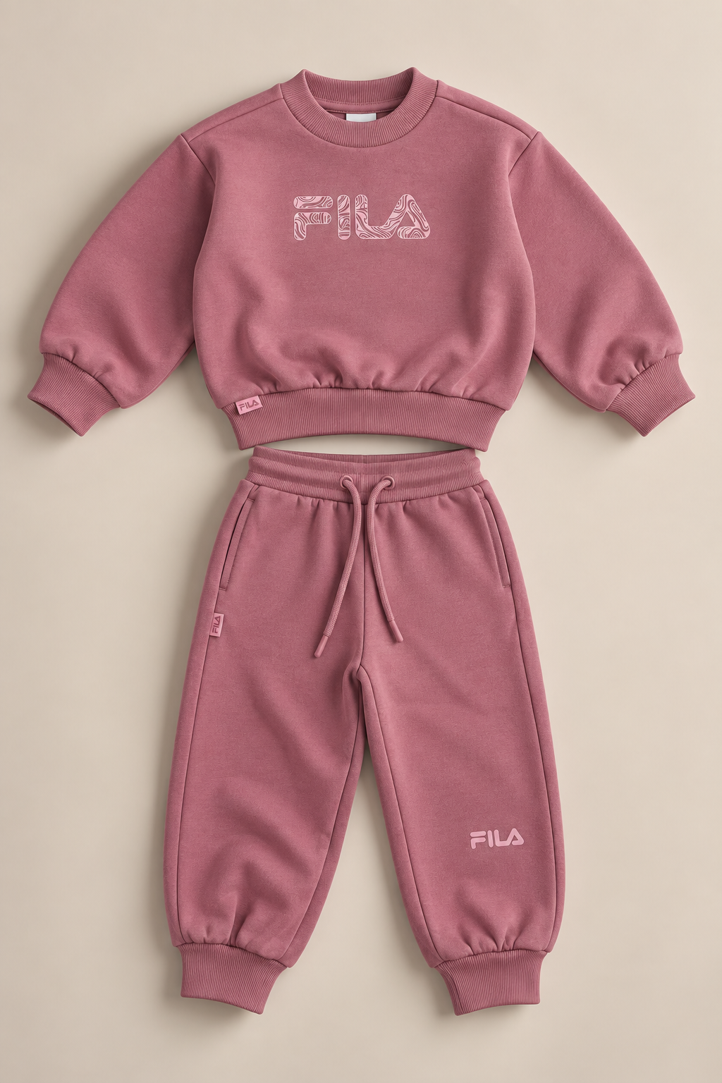 חליפת פוטר FILA לבנות סווטשירט מידות 2-10 – תמונה 3