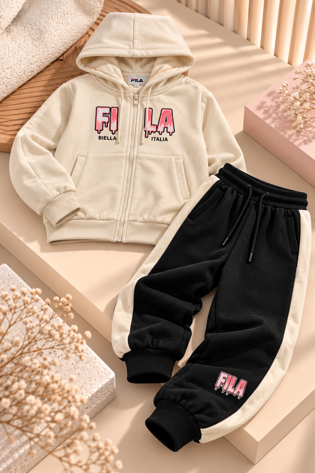 סט פוטר קפוצון רוכסן FILA 10-18
