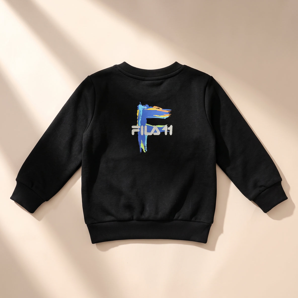 סט פוטר ניקי FILA לבנים בצבע שחור - חליפת פוטר קפוצון דגם 122019461 - תמונה 2