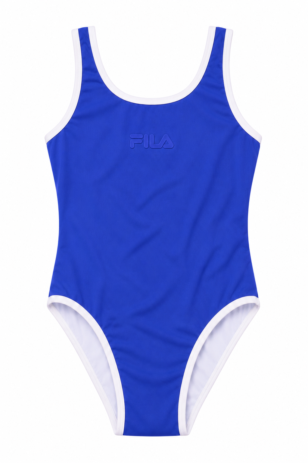 בגד ים שלם FILA - כחול עם גימור לבן