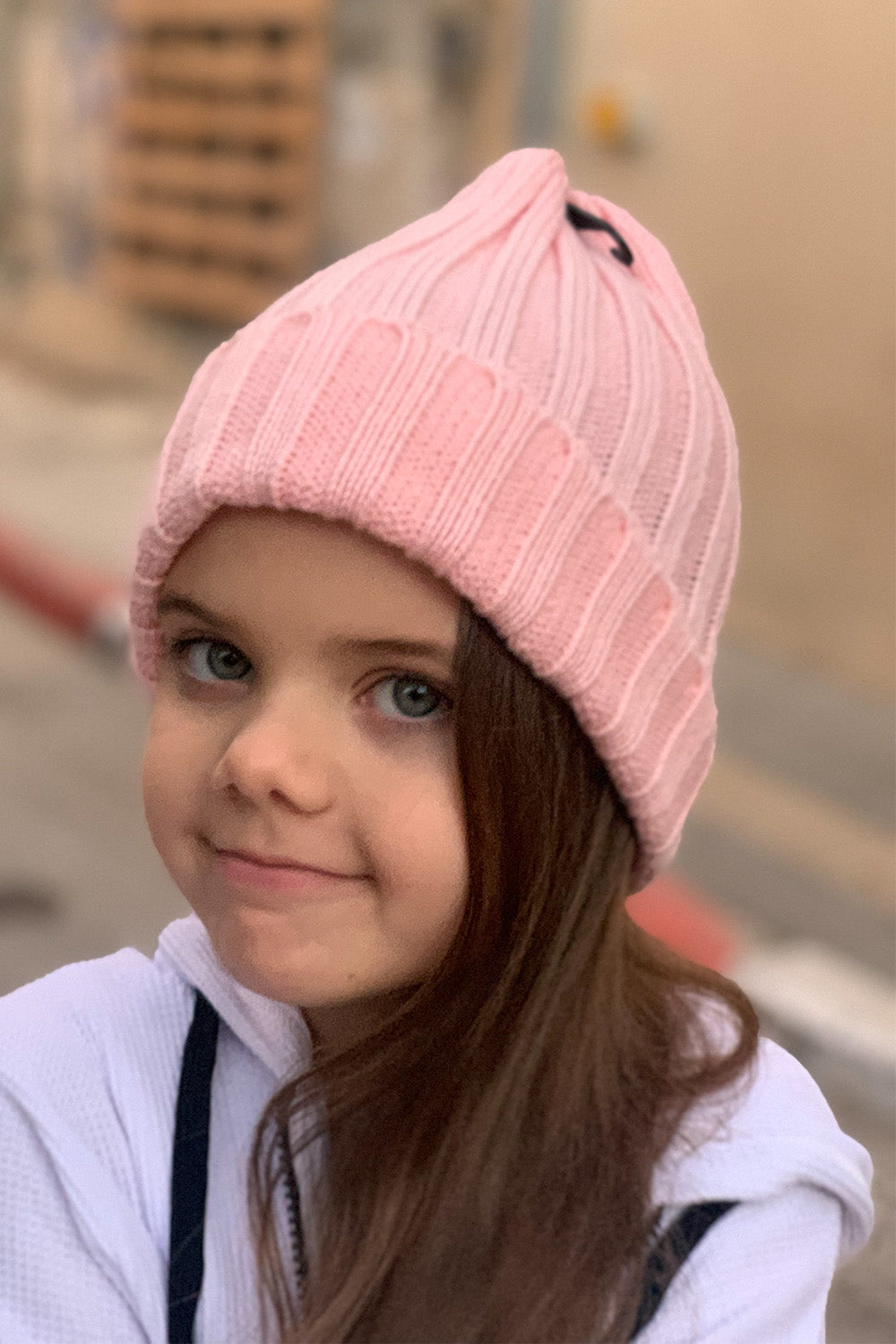 כובע צמר סריג עבה