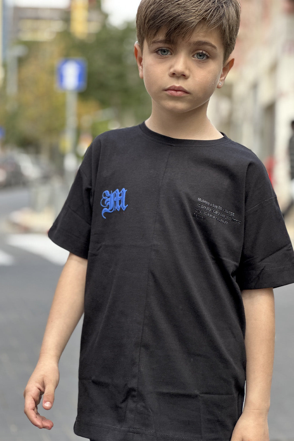 SMILE חולצת אוברסייז