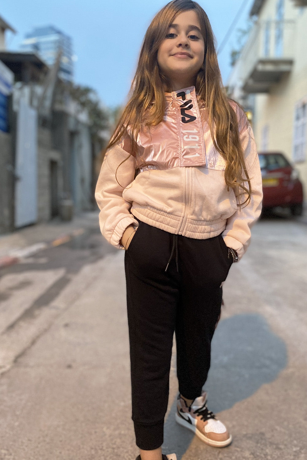 סט פוטר קפוצ'ון FILA בנות
