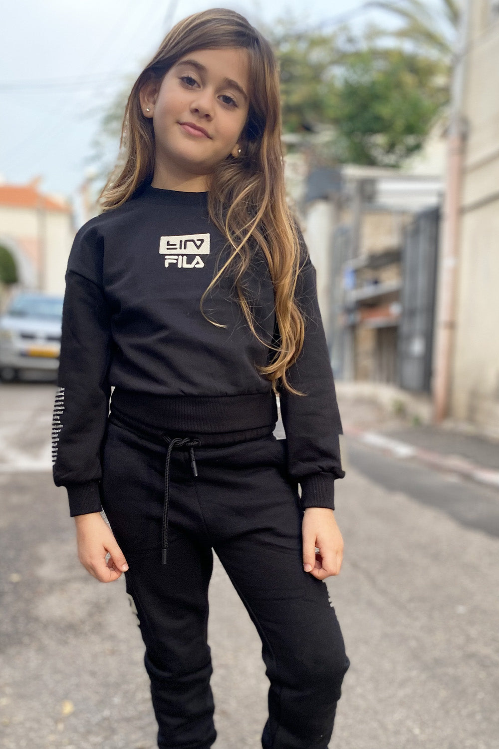 סט פוטר עם הדפס לבנות