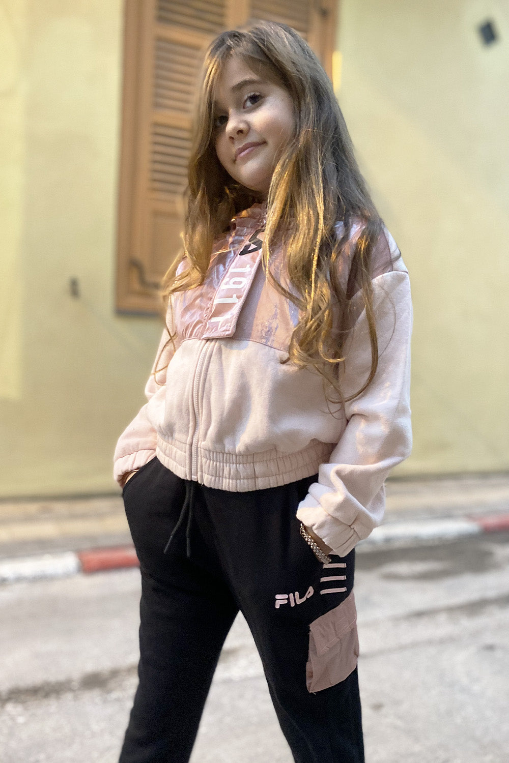 סט פוטר קפוצ'ון FILA בנות
