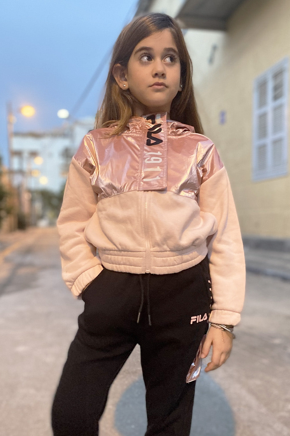 סט פוטר קפוצ'ון FILA בנות