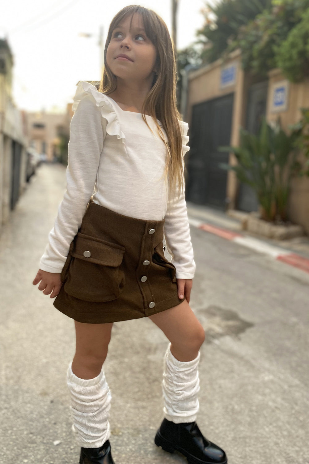 חליפת חצאית בגד גוף