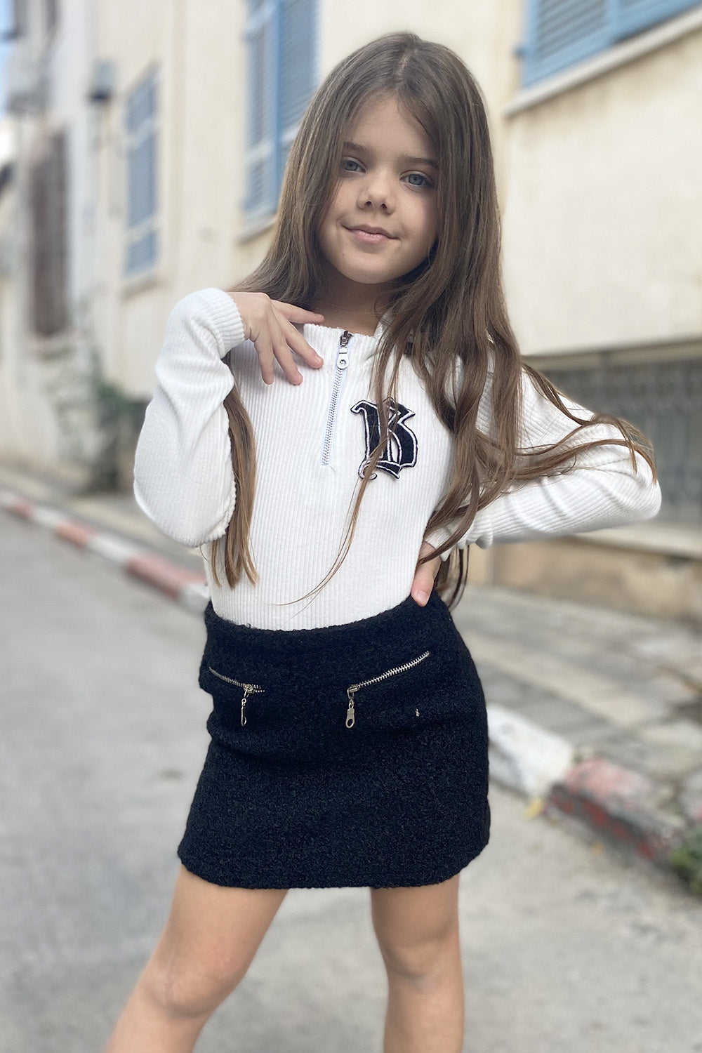חליפת חצאית בגד גוף