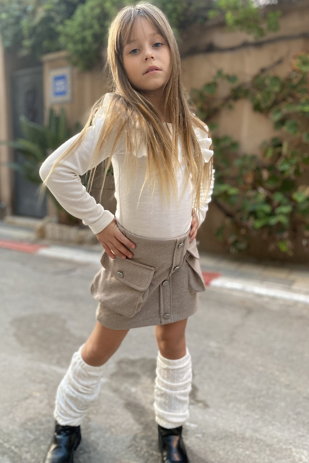 חליפת חצאית בגד גוף