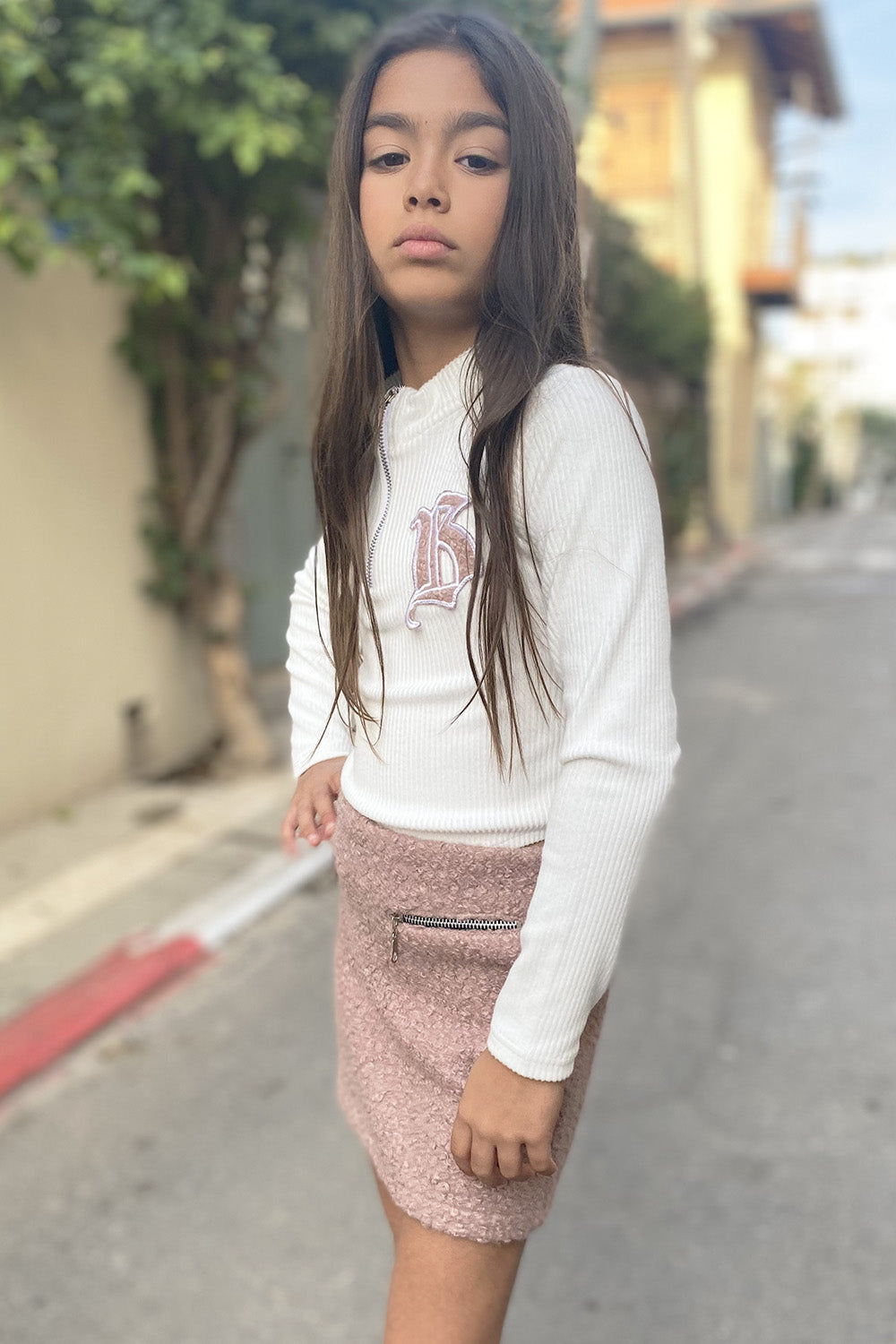 חליפת חצאית בגד גוף
