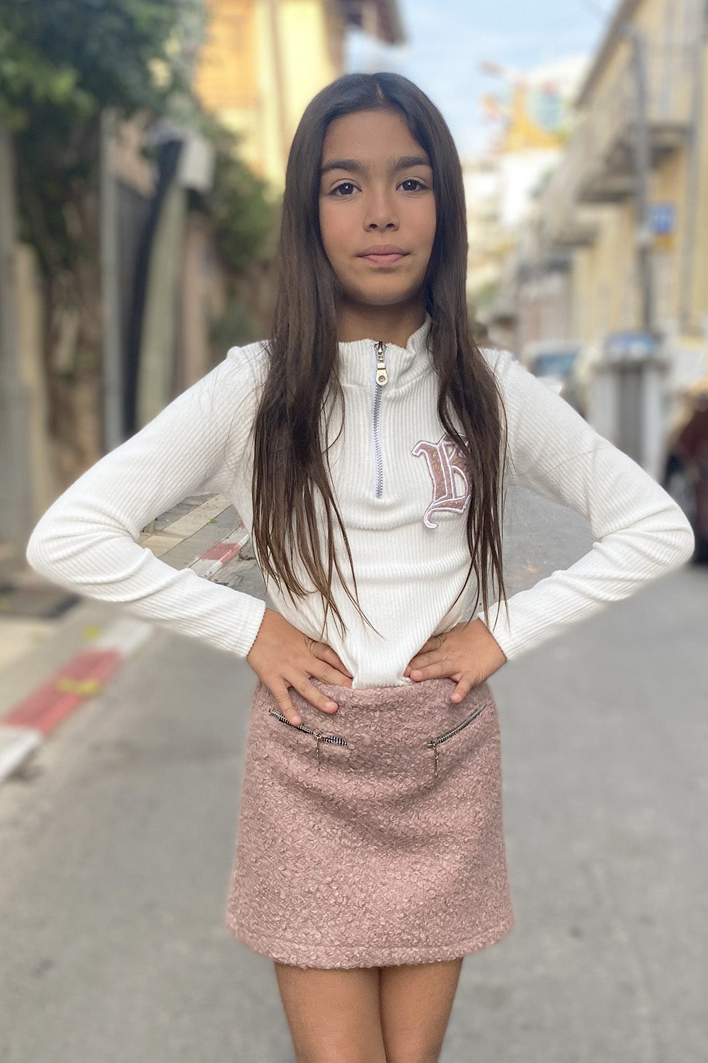 חליפת חצאית בגד גוף