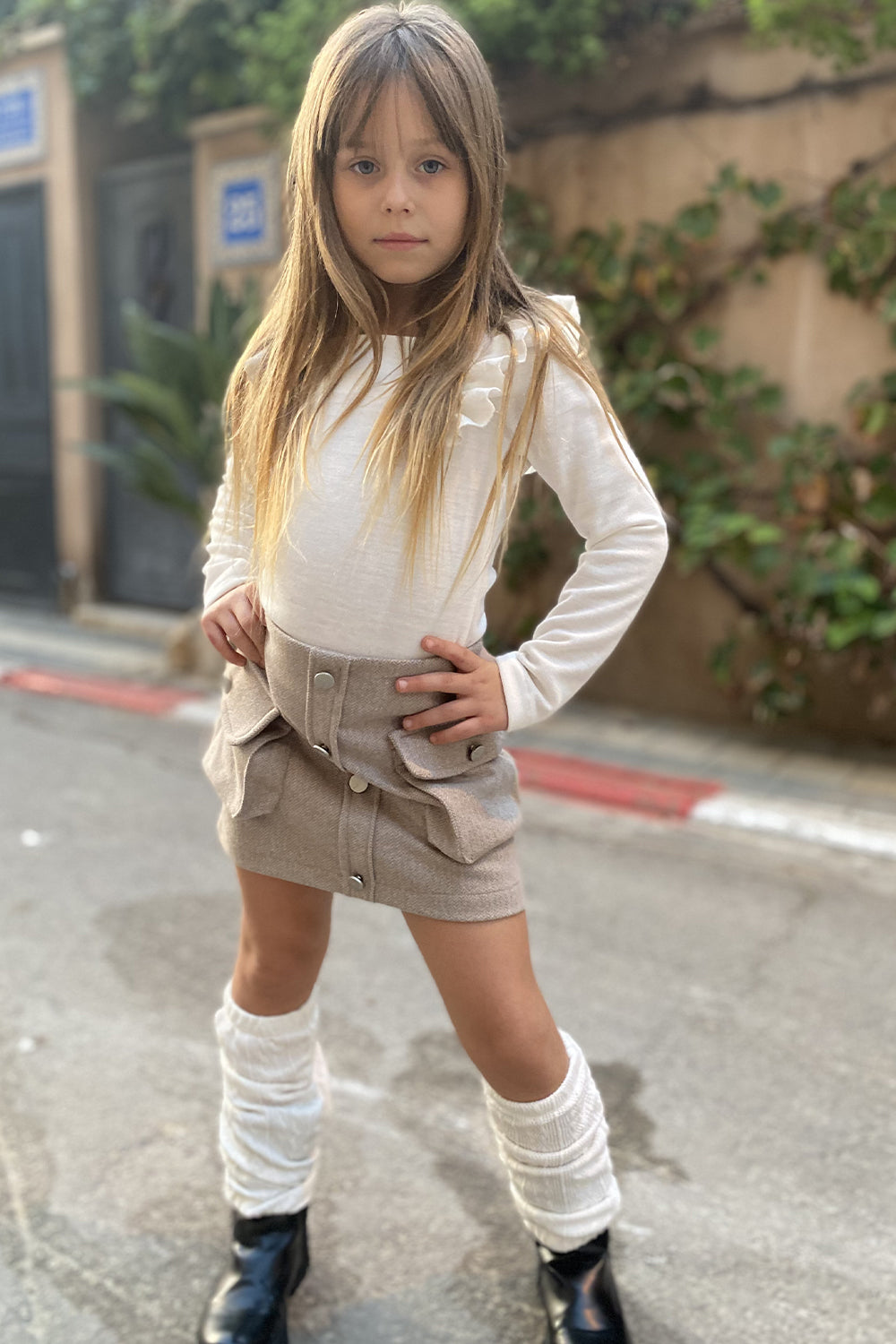 חליפת חצאית בגד גוף