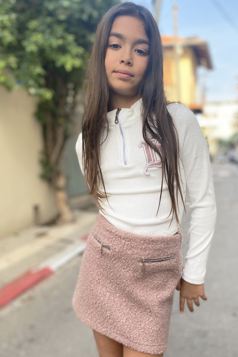 חליפת חצאית בגד גוף