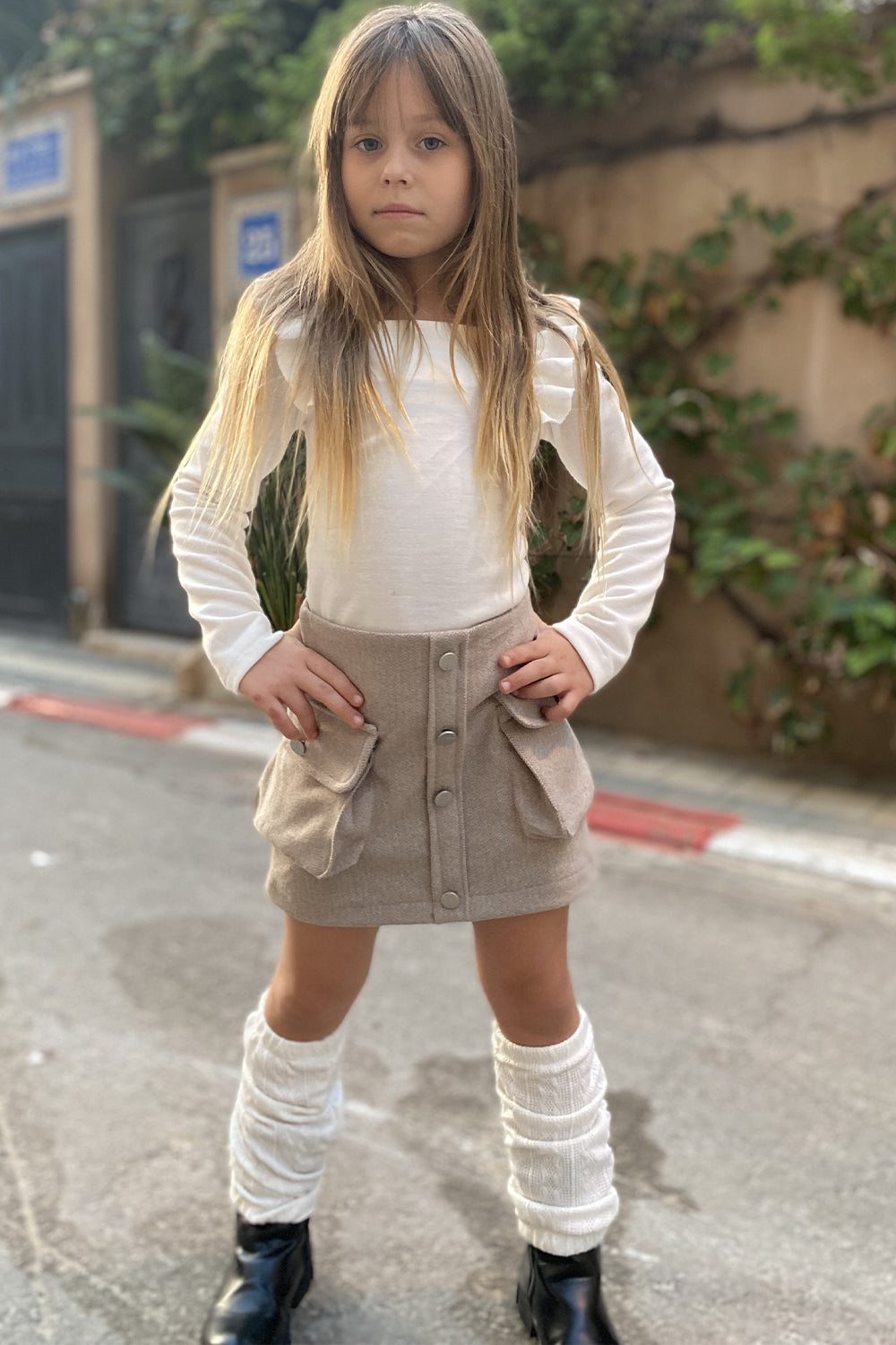 חליפת חצאית בגד גוף