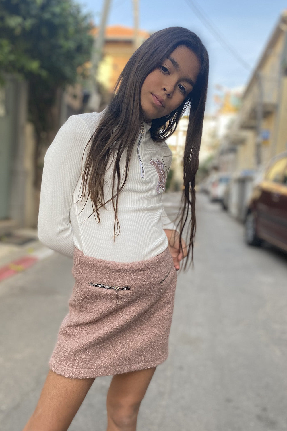 חליפת חצאית בגד גוף