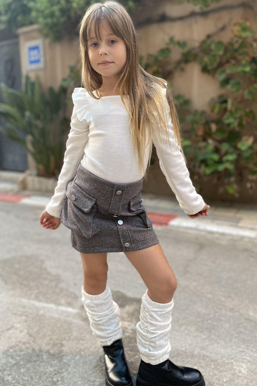 חליפת חצאית בגד גוף